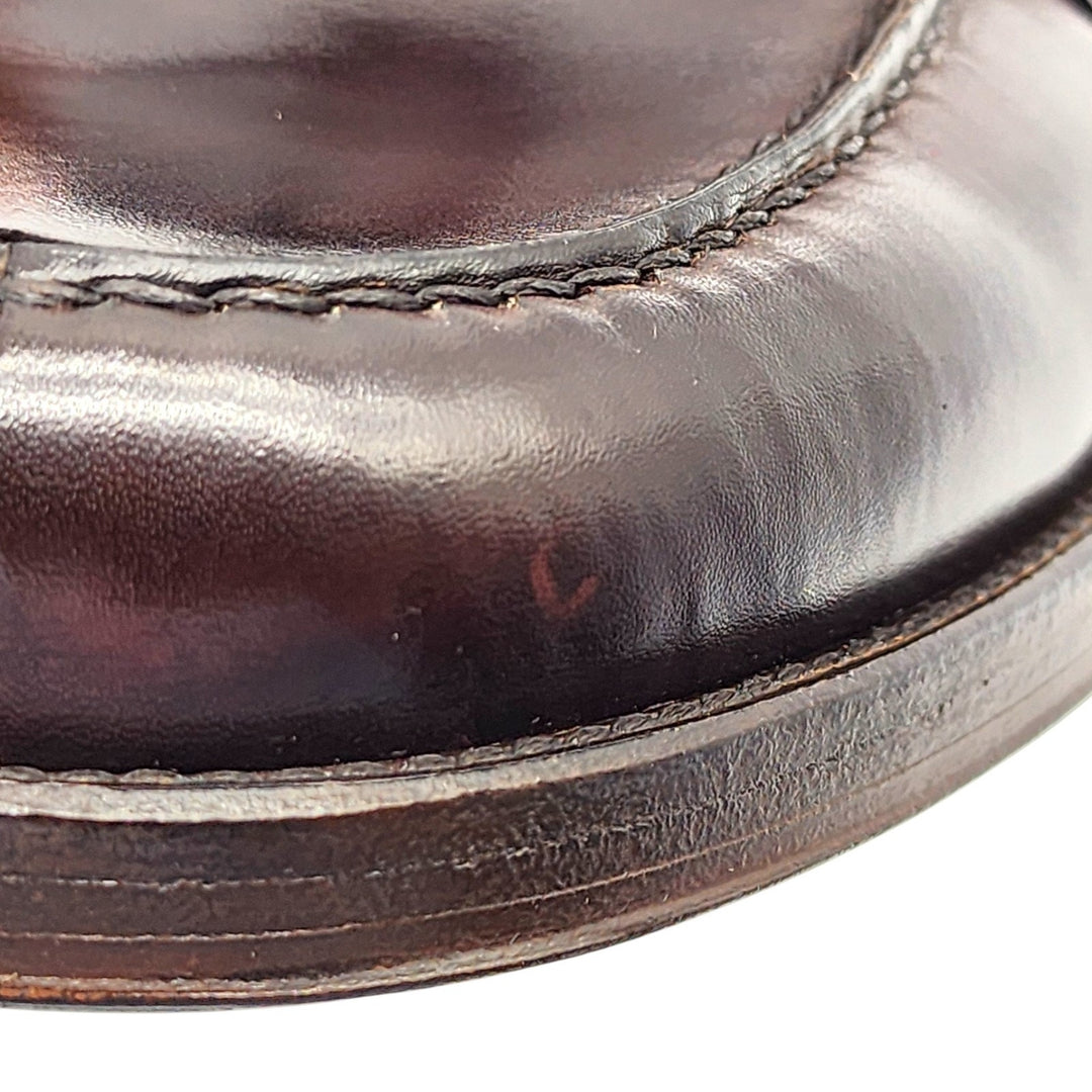 Christian Louboutin Leather Loafers with Metal Ornament Brown EU 40.5 US 7.5 NWB