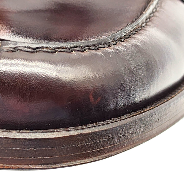 Christian Louboutin Leather Loafers with Metal Ornament Brown EU 40.5 US 7.5 NWB