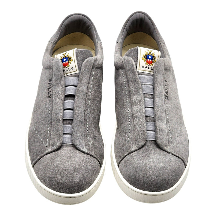 Bally Crest Romy Suede Slip-On Men’s Sneakers Gray EU 42.5 US 9.5 - NWB $400