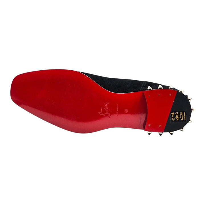 Christian Louboutin So Roadie Flat Suede Boots Black EU 41 US 8
