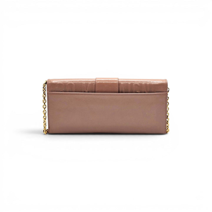 Christian Dior 30 Montaigne Leather Pouch Clutch Bag in Mauve Pink