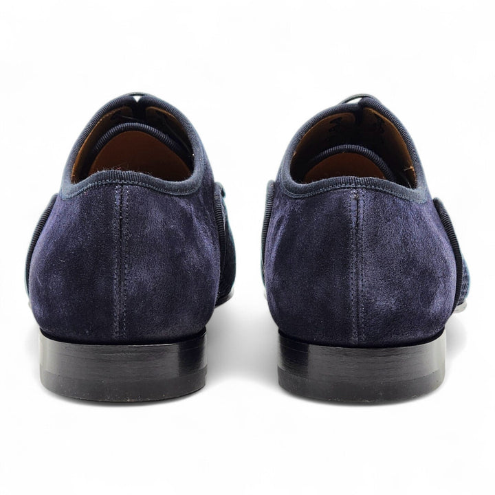 Christian Louboutin Greggo Leather and Suede Oxford Shoes Blue EU 40 US 7