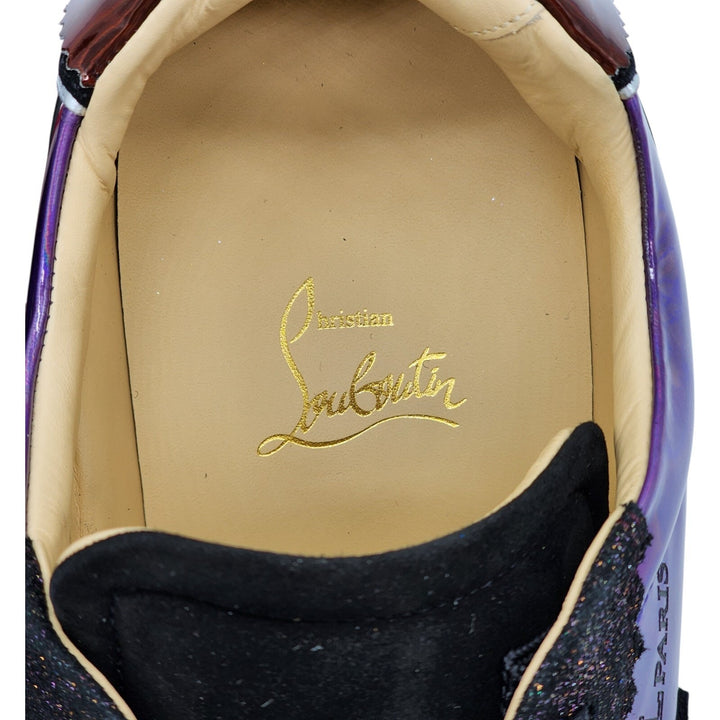 Christian Louboutin Loubishark Glitter Iridescent Sneakers EU 43 US 10