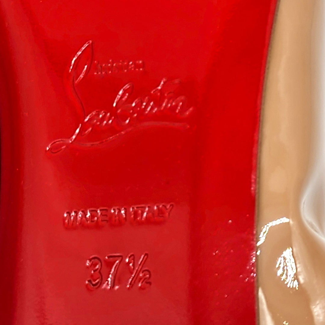 Christian Louboutin Gloriana Leather Ballet Flats Blush Nude EU 37.5 US 7 - $745