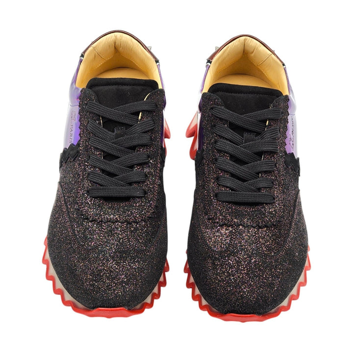 Christian Louboutin Loubishark Glitter Iridescent Sneakers EU 44 US 11