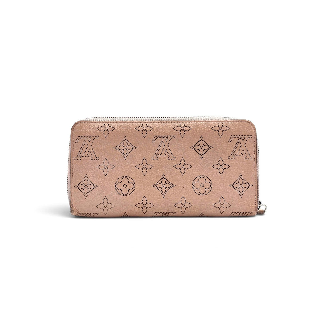 Louis Vuitton Mahina Zippy Wallet Perforated Leather Long Continental Pink