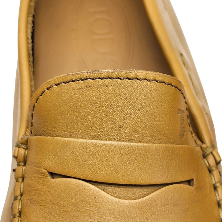 Tod’s Gommino Penny Men’s Leather Driving Loafers Yellow UK 7 US 8.5