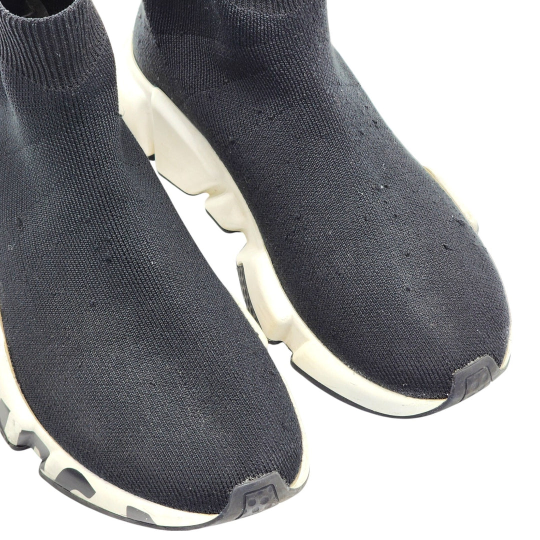 Balenciaga Graffiti Speed Sock Knit Women's Sneakers Black EU 36 US 6