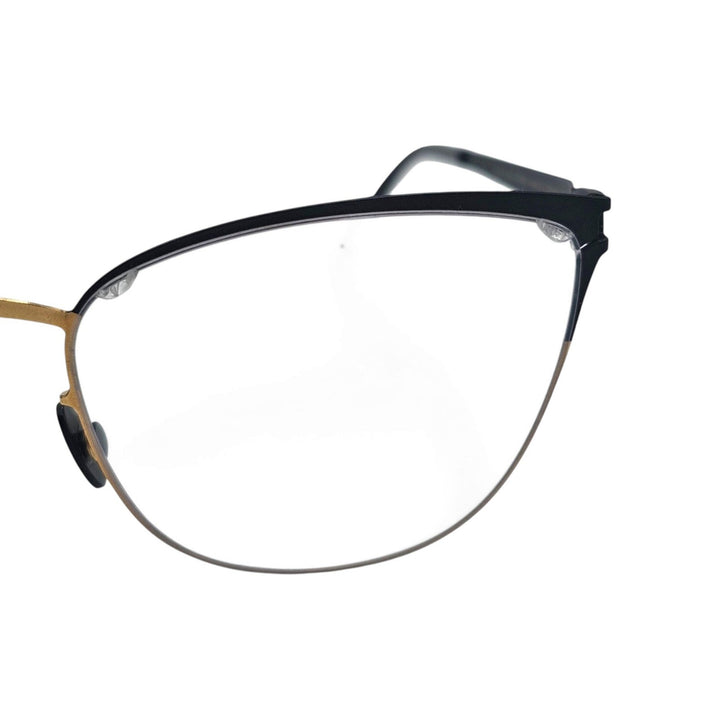 MYKITA NO1 LEA Cat Eye Eyeglasses Black Gold 51-19-150 Col 056 - NWB $850
