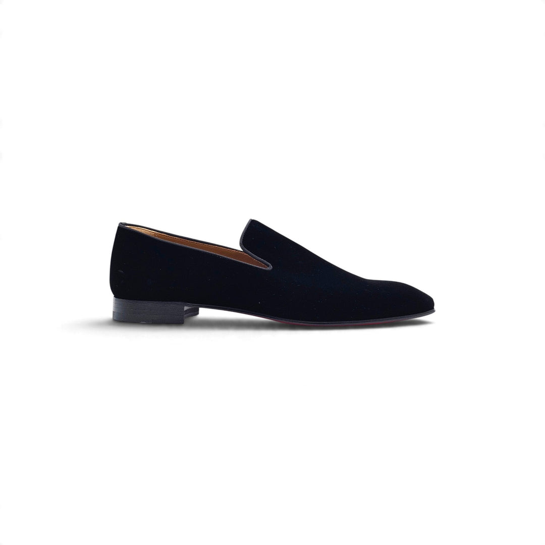 Christian Louboutin Dandelion Velvet Tuxedo Loafers Black EU 44 US 11 - NWOB