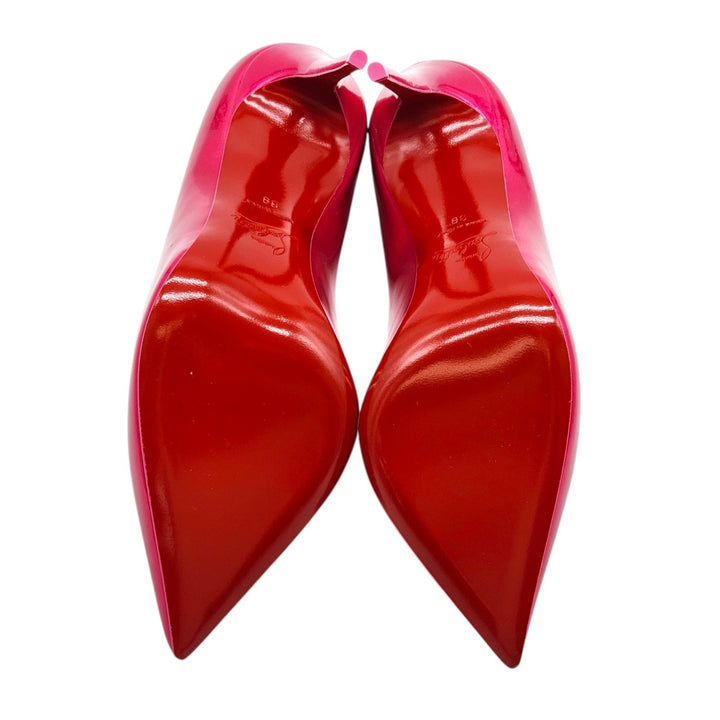 Christian Louboutin Hot Chick Patent Leather Pumps Hot Pink EU 38.5 US 8