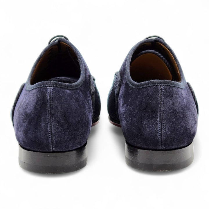 Christian Louboutin Greggo Leather and Suede Oxford Shoes Blue EU 42 / US 9