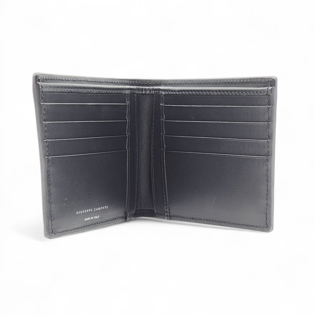 Giuseppe Zanotti Studded Leather Bifold Men's Wallet in Black
