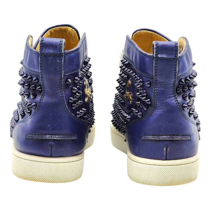 Christian Louboutin Louis Spikes 1130493 Sneakers Navy Blue EU 41 US 8 Preowned