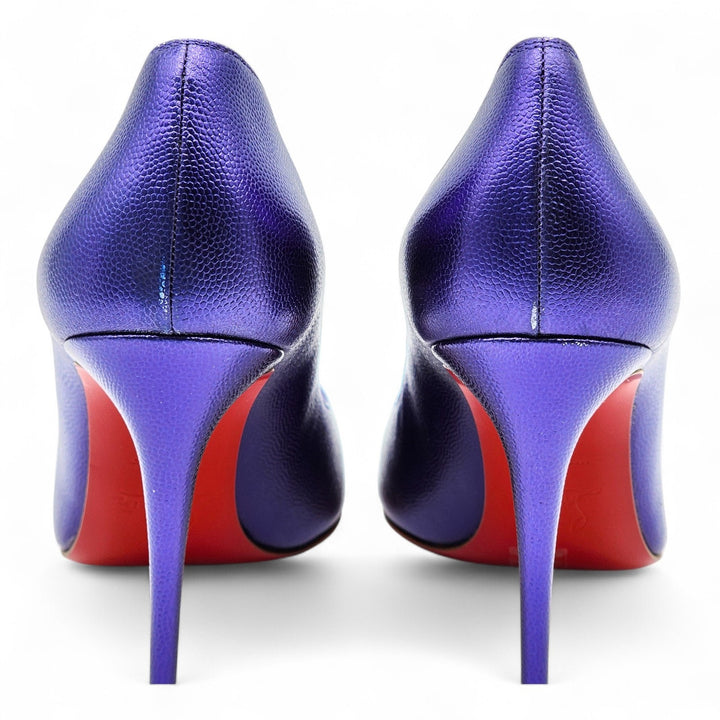 Christian Louboutin Hot Chick Leather Pumps 100 Purple EU 38.5 US 8