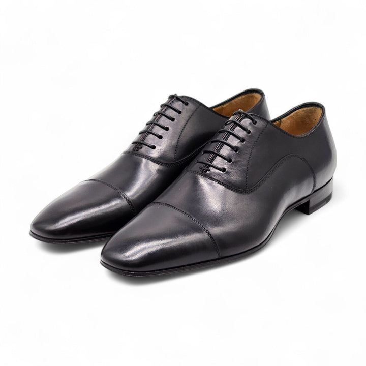 Christian Louboutin Greggo Leather Oxford Shoes Black EU 39.5 US 6.5