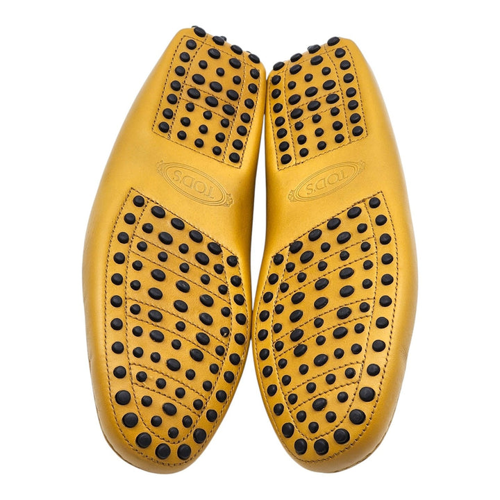 Tod’s Gommino Penny Men’s Leather Driving Loafers Yellow UK 7 US 8.5