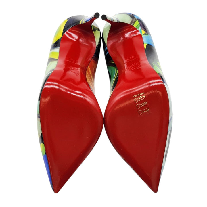 Christian Louboutin Hot Chick Leather Pumps Multicolor EU 37.5 US 7