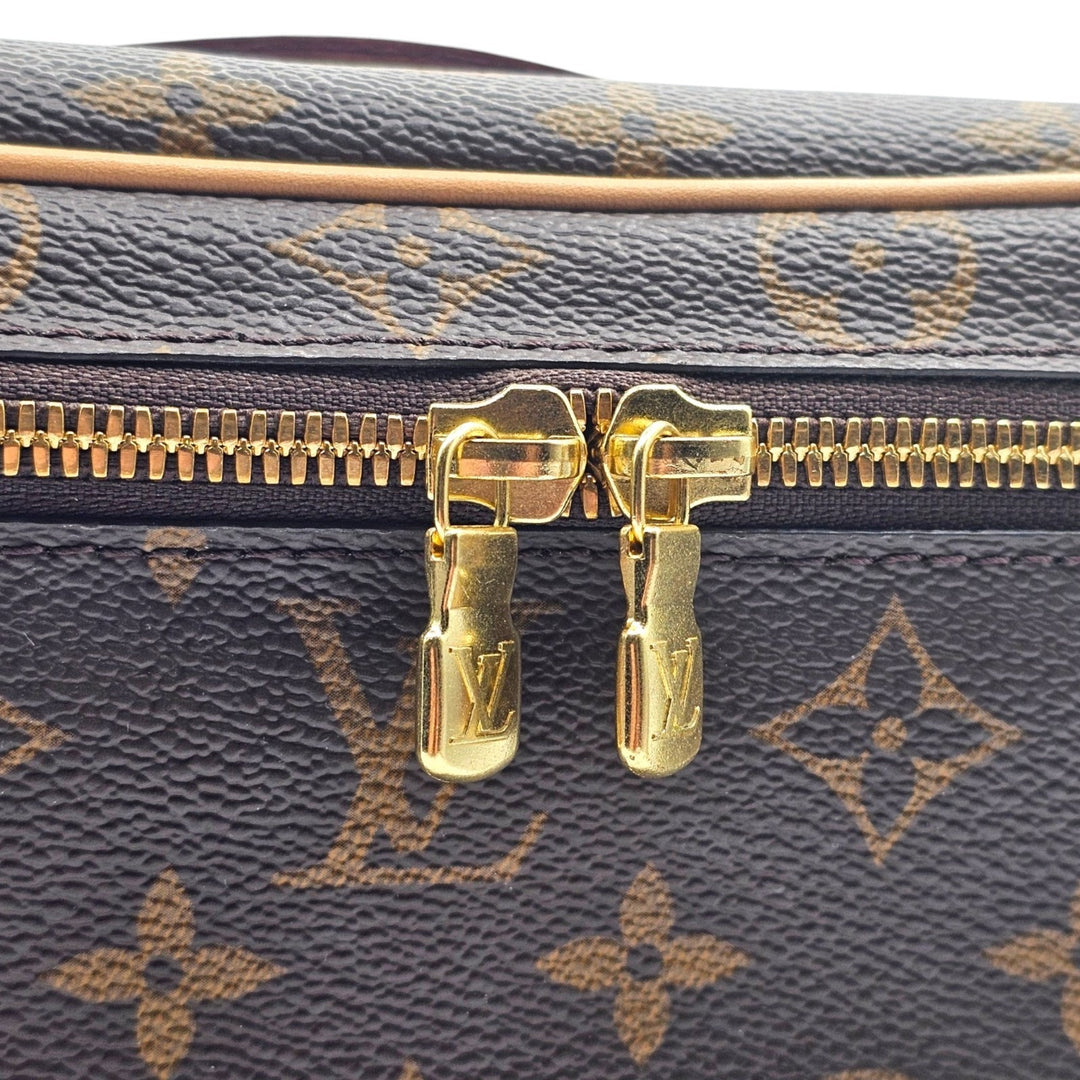 Louis Vuitton Nice BB Vanity Case Handbag in Brown LV Monogram