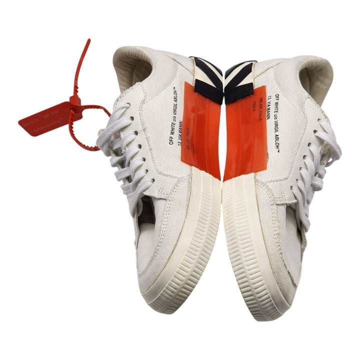 OFF-WHITE Vulc Low Canvas White Red Sneakers EU 40 US 7M 10W