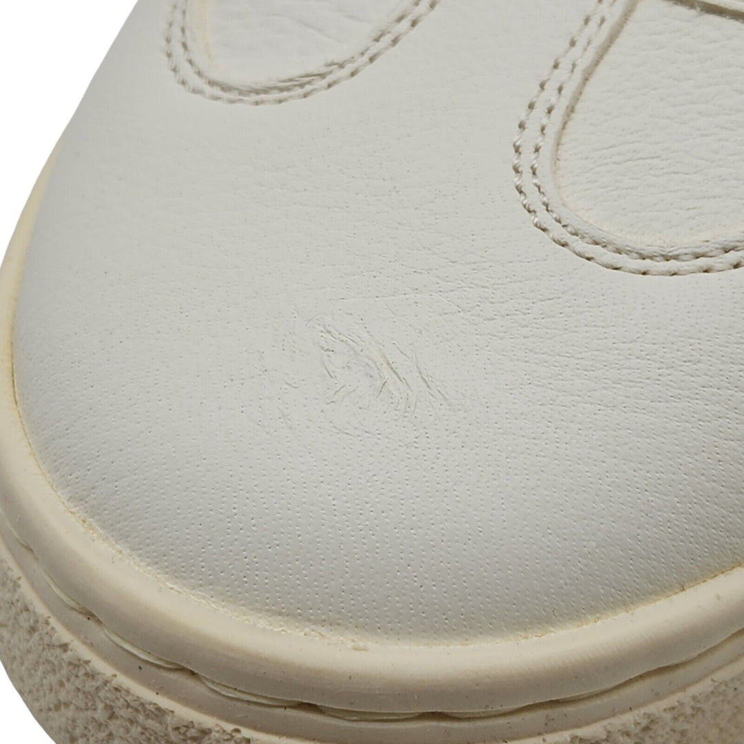 Brunello Cucinelli Deerskin Leather Low Top Sneakers Off White size 40 7US $995