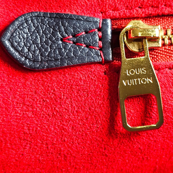 Louis Vuitton Saint Germain MM Empreinte Shoulder Bag Marine Rouge Navy Blue
