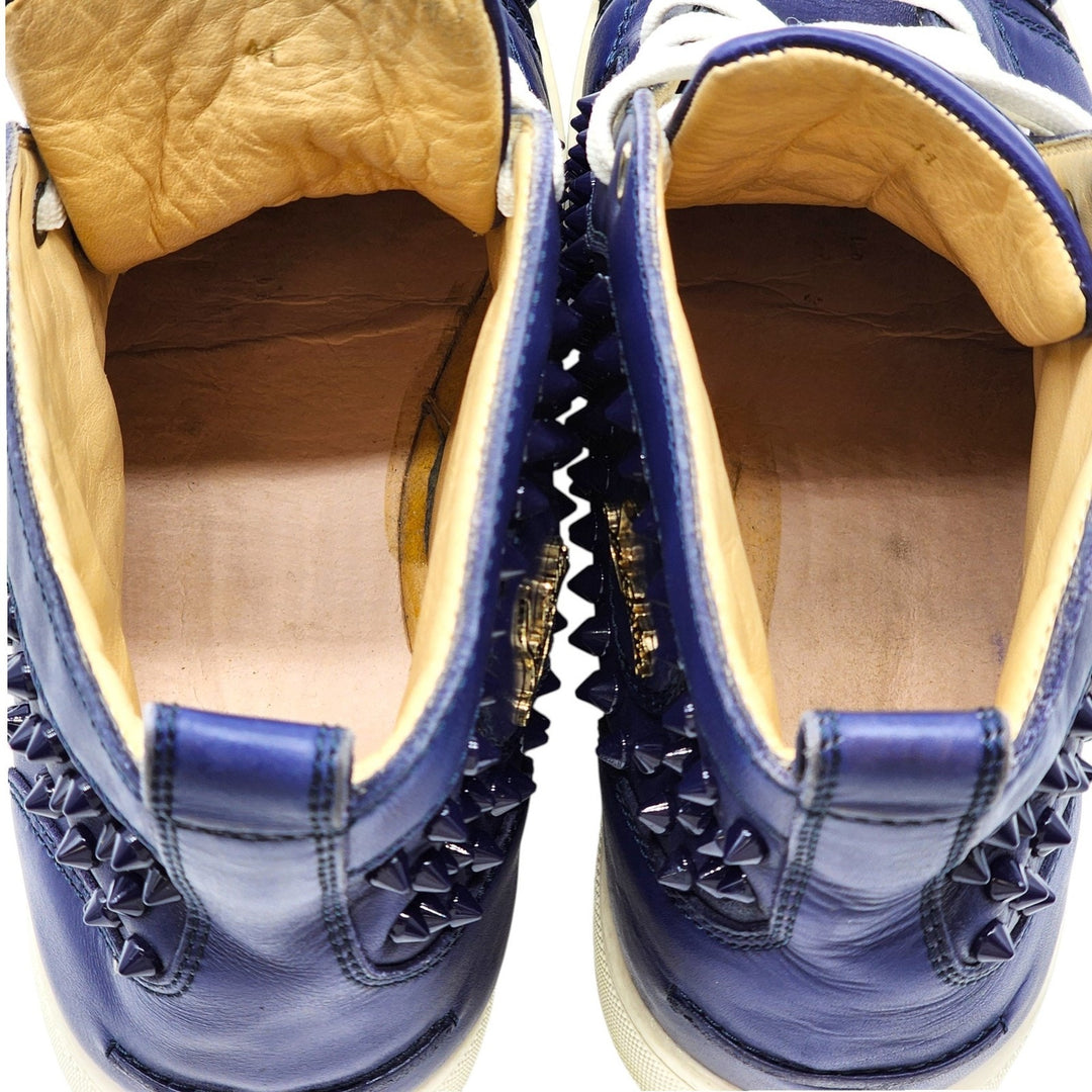 Christian Louboutin Louis Spikes 1130493 Sneakers Navy Blue EU 41 US 8 Preowned