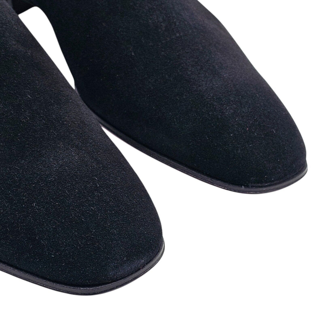 Christian Louboutin So Roadie Flat Suede Boots Black EU 43 US 10