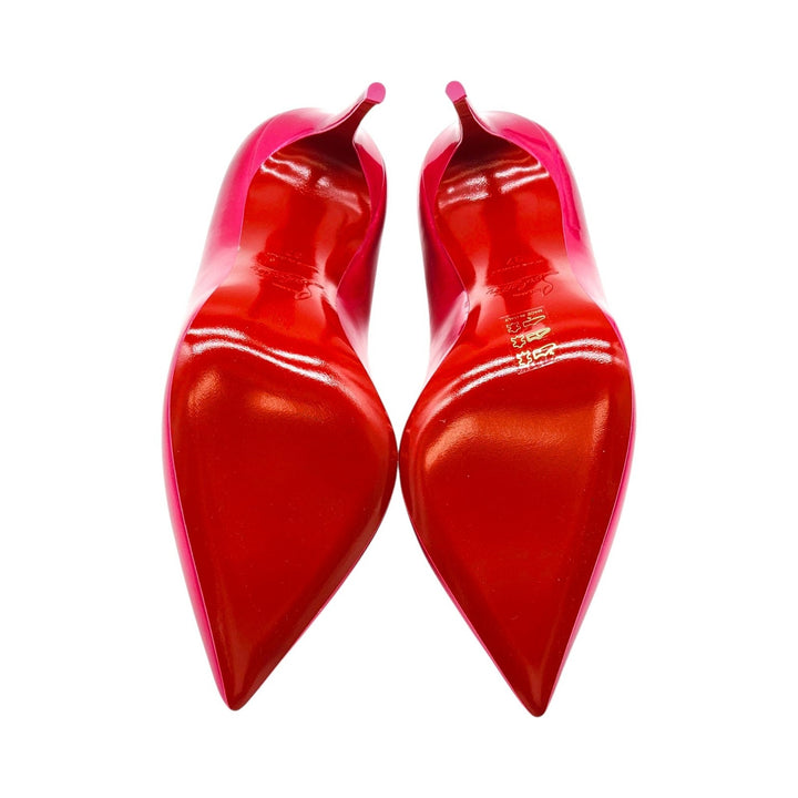 Christian Louboutin Hot Chick Patent Leather Pumps Hot Pink EU 37 US 6.5