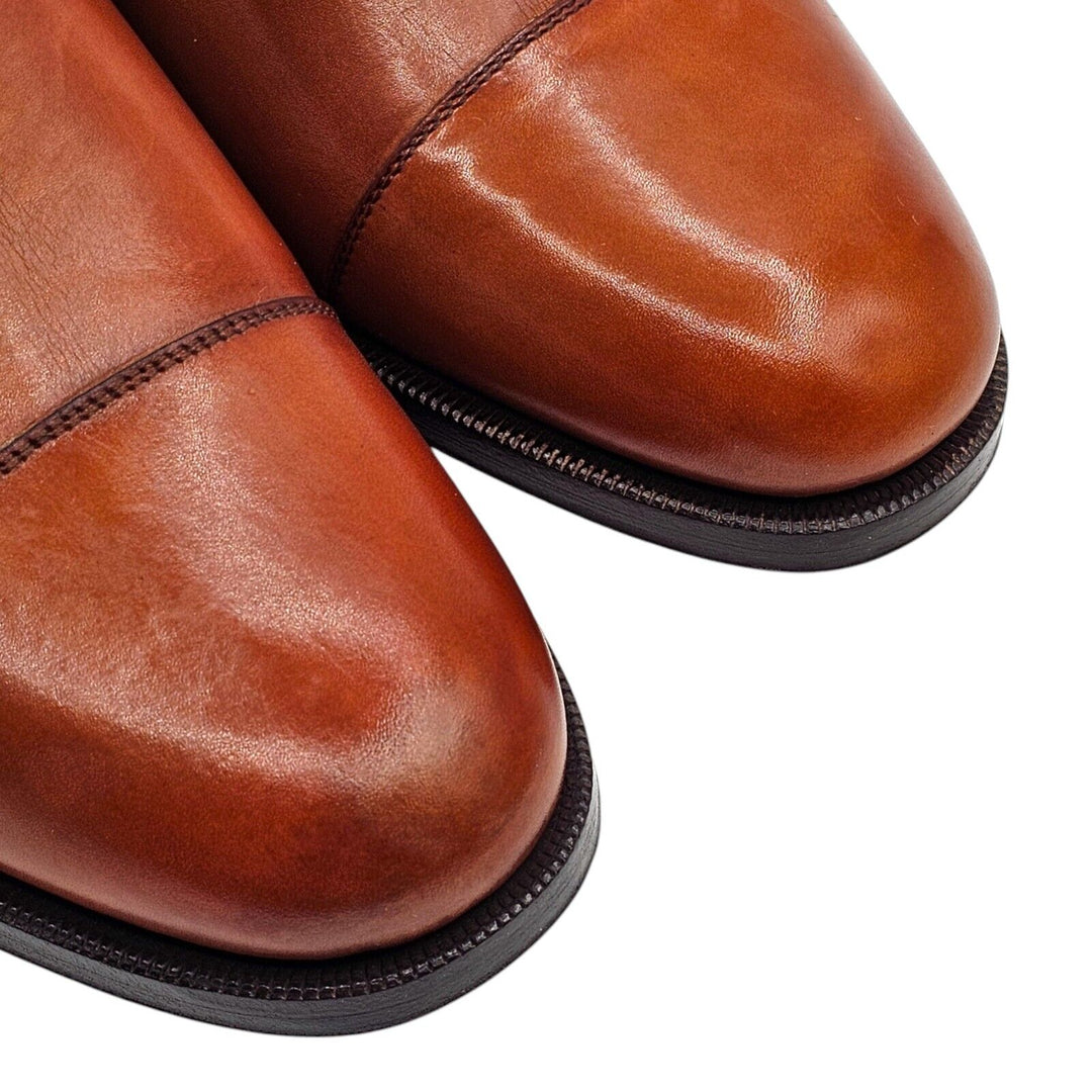 Christian Louboutin Antonio Leather Chelsea Boots Brown EU 40.5 US 7.5 New $1350