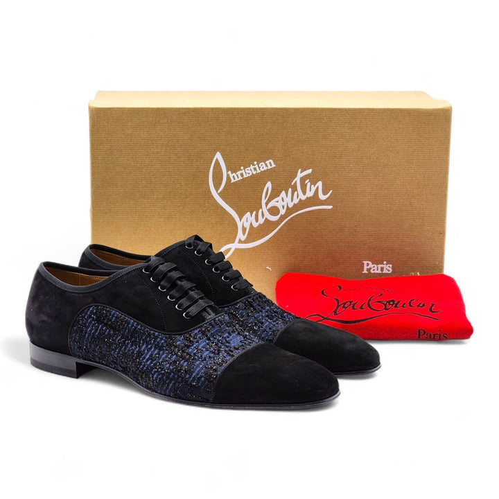 Christian Louboutin Greggo Oxford Shoes - Blue EU 42 US 9 Limited Ed. New