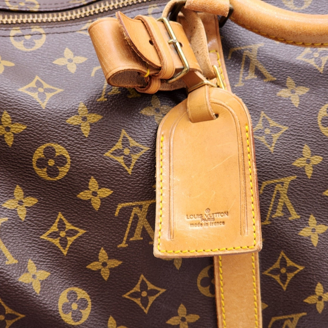 Louis Vuitton Keepall Bandouliere Duffle 45 Brown Canvas