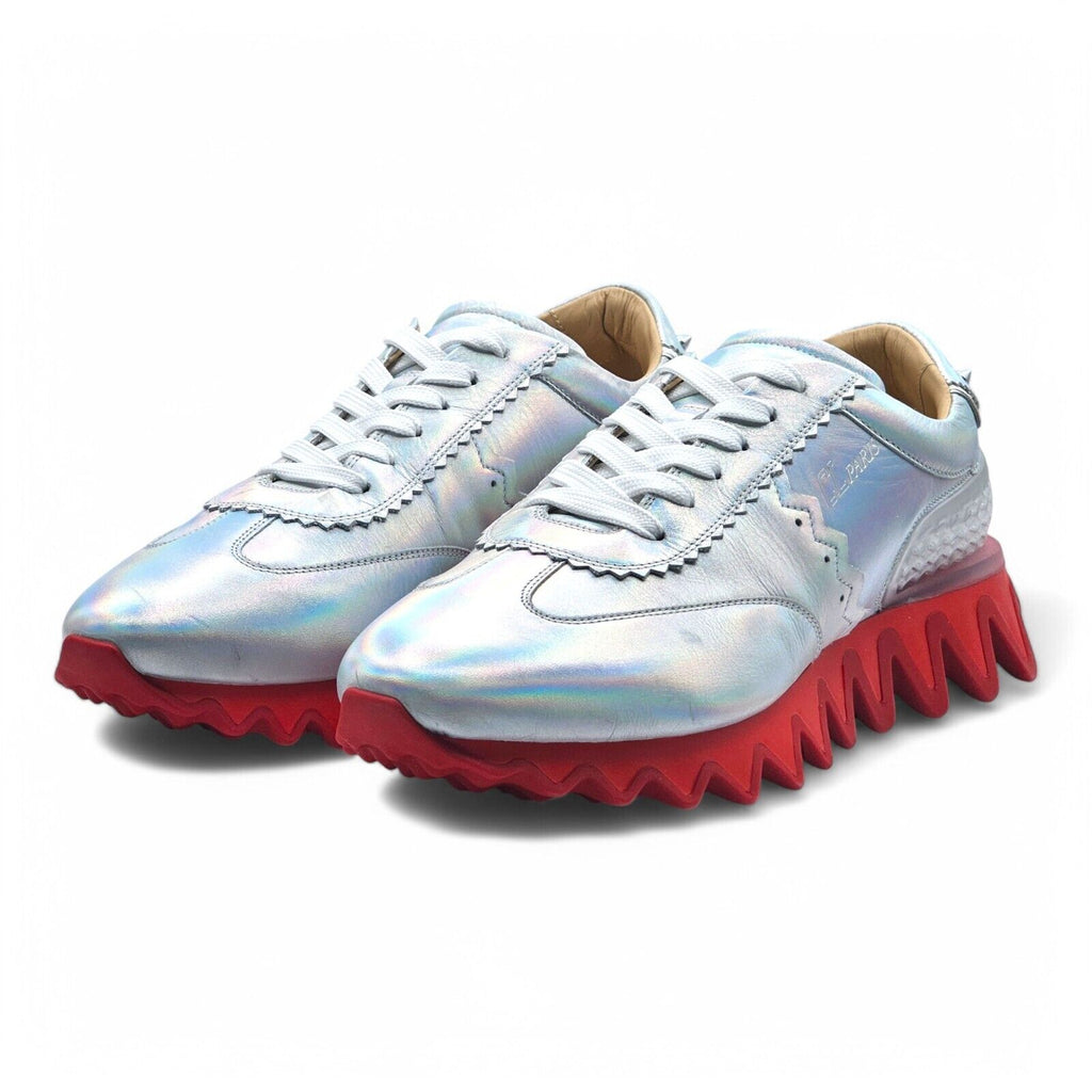 スニーカー Christian Louboutin Loubishark Glitter Iridescent- EU 42 Christian Louboutin Loubishark Iridescent Sneakers - Silver