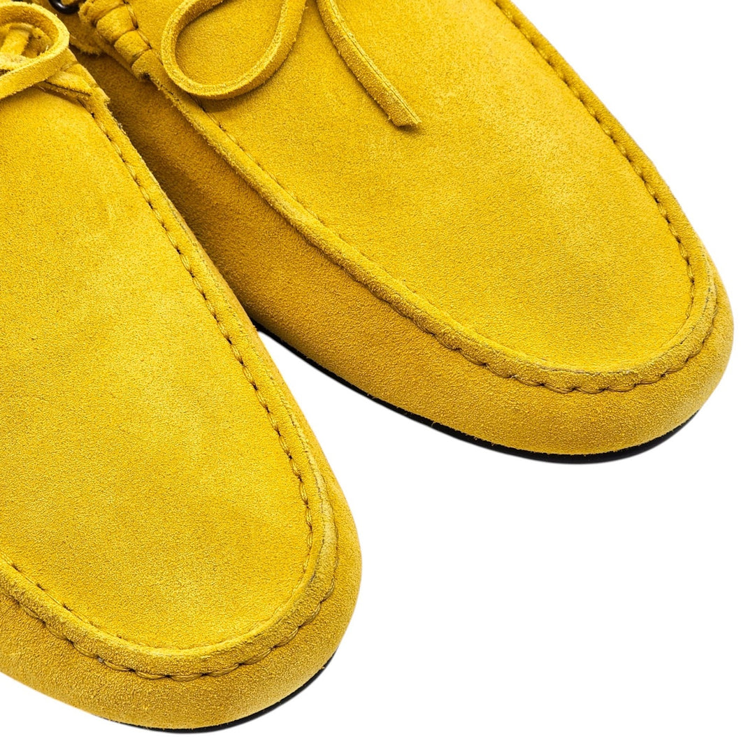 Tod's City Gommino Driving Men's Suede Loafers Yellow UK 11 US 12.5