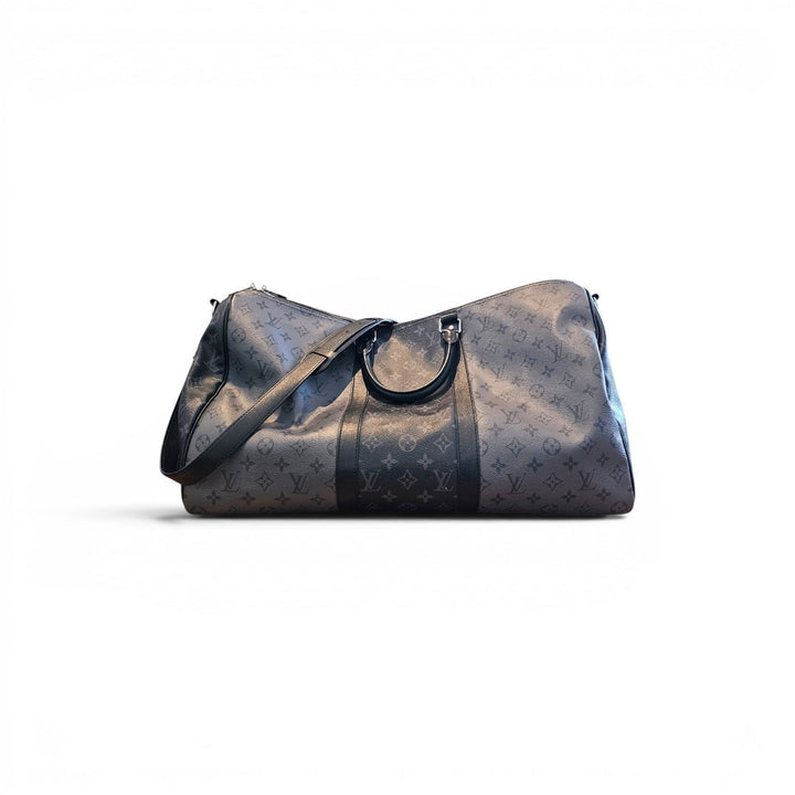 Louis Vuitton Keepall Bandouliere 50 LV Monogram Reverse Eclipse Coated Canvas
