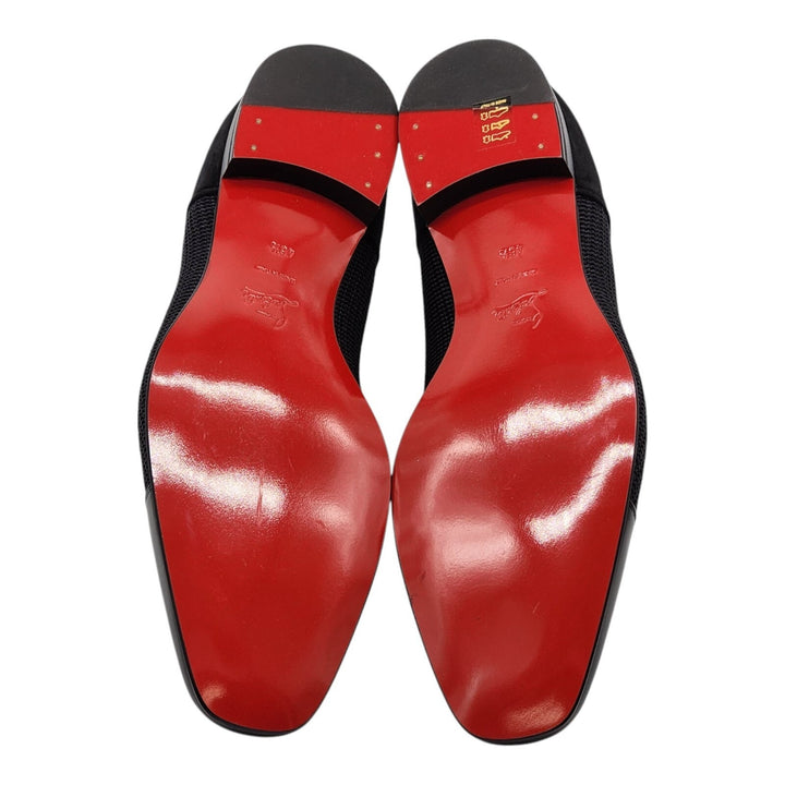 Christian Louboutin Greggo Leather and Suede Oxford Shoes Black EU 46.5 US 13.5
