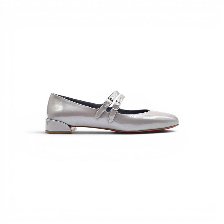 Christian Louboutin Sweet Jane Patent Leather Flats Gray EU 38.5 US 8.5 NWB