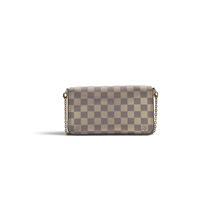 Louis Vuitton Damier Azur Pochette Félicie Chain Shoulder Crossbody Bag