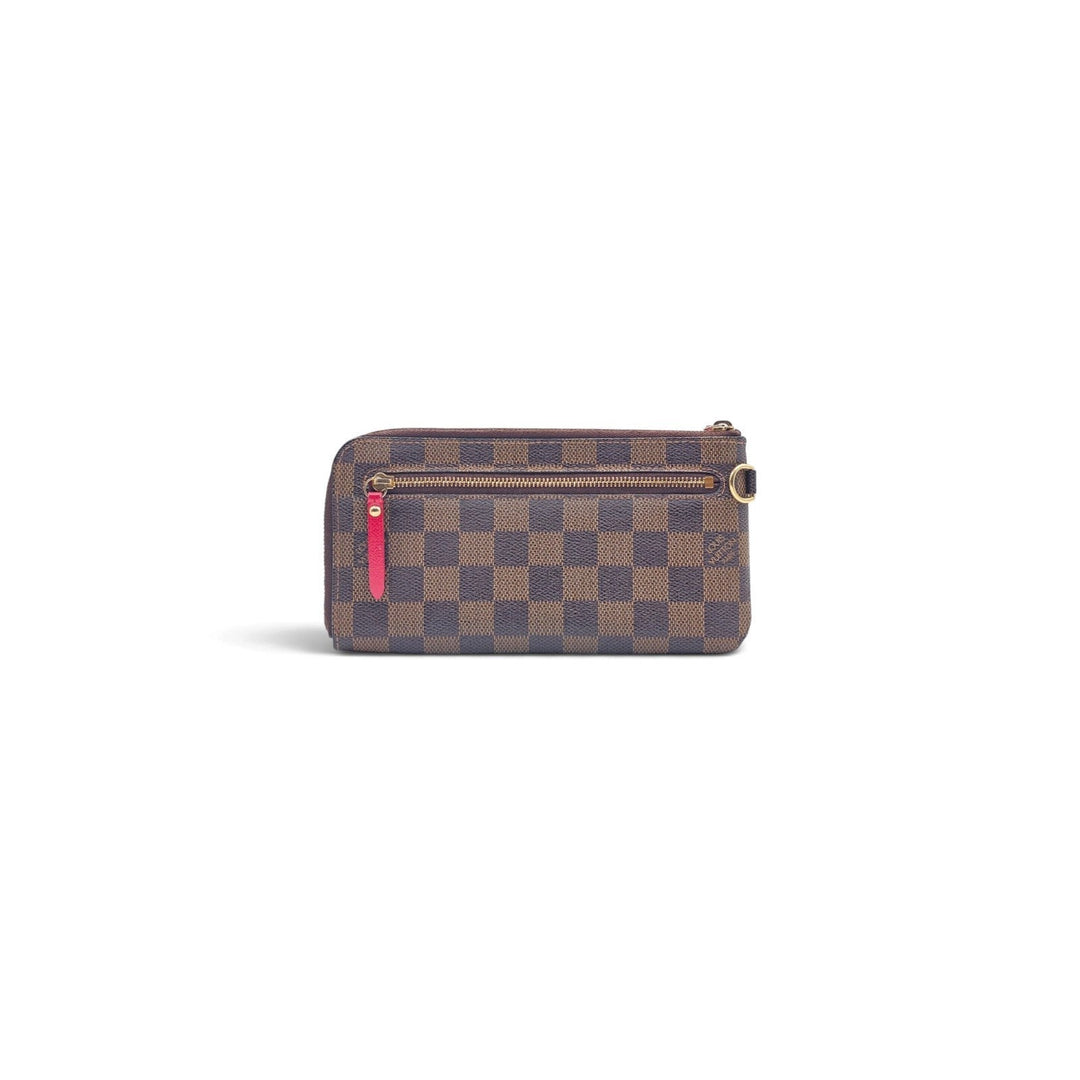 Louis Vuitton Damier Ebene Trunks Bags Complice Clutch Wallet Brown N61740