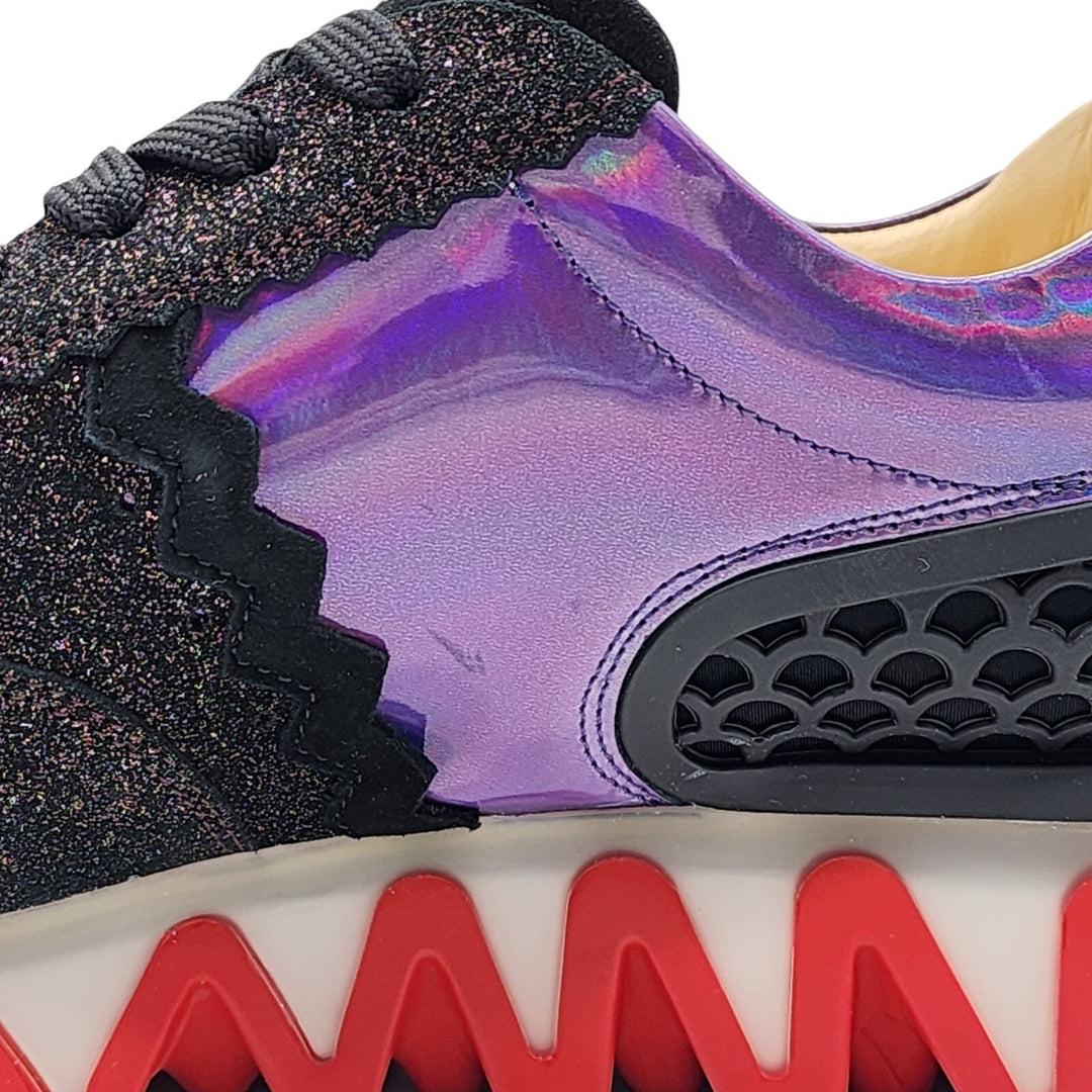 Christian Louboutin Loubishark Glitter Iridescent Sneakers EU 43 US 10