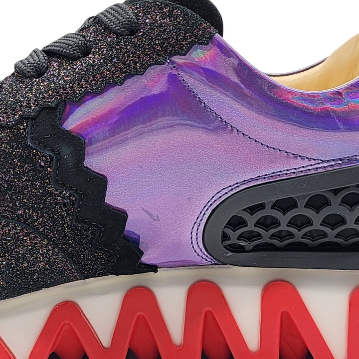 Christian Louboutin Loubishark Glitter Iridescent Sneakers EU 43 US 10