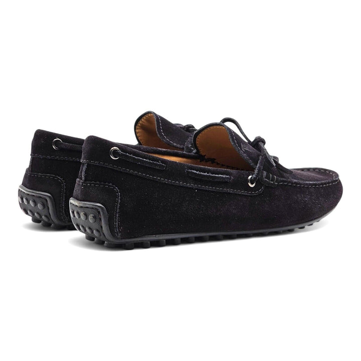 Tod's Driving Shoes City Gommino Suede Loafers Black US 9.5 UK 8.5