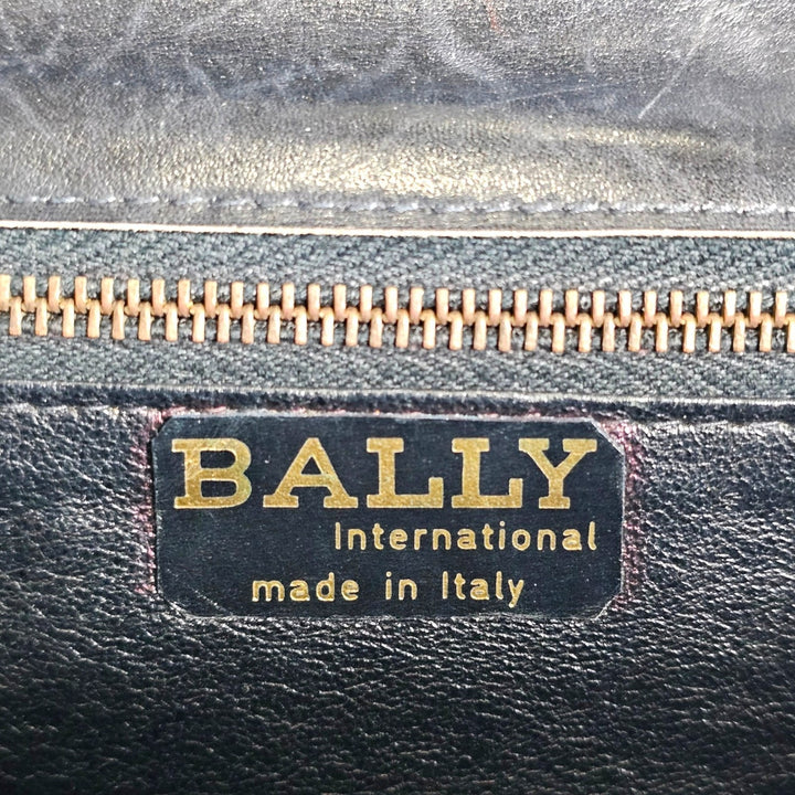 Bally International Black Crocodile Skin Briefcase Bag Vintage Made in Italy