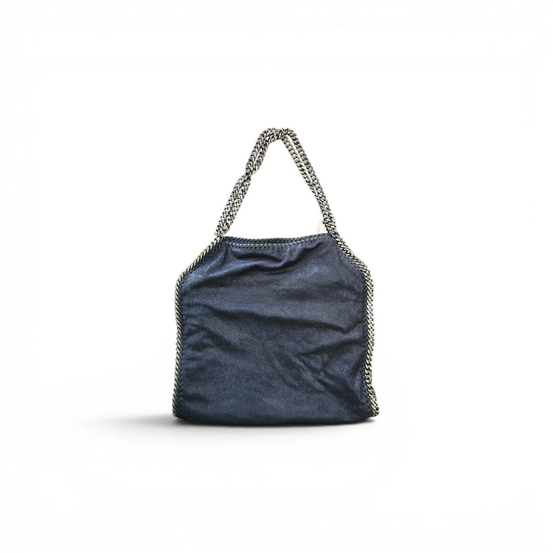 Stella McCartney Falabella Chain Trim Shoulder Bag Handbag Midnight Blue