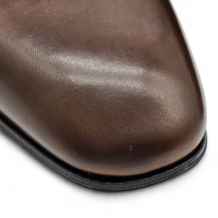 Christian Louboutin Greggo Leather Oxford Shoes in Brown EU 41 US 8