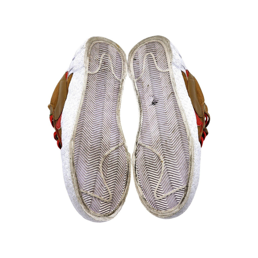 Nike x Sacai Blazer DD1877-200 Low British Tan University Red US 9 - Mint