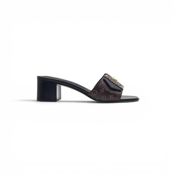 Louis Vuitton LV Frame Mule Monogram Canvas Sandals Brown EU 39 US 9 - NWB