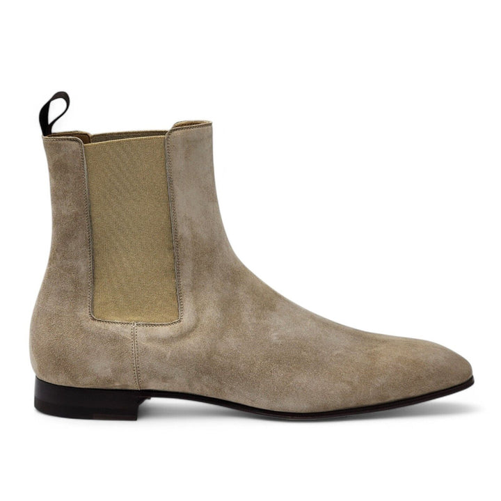 Christian Louboutin Roadie Flat Suede Boots – Beige – EU 43 / US 10 $1195