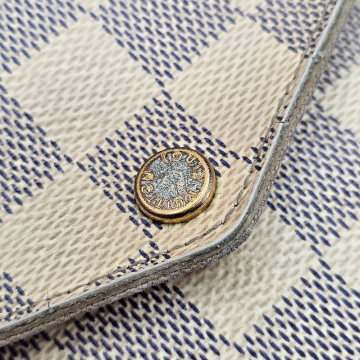 Louis Vuitton Damier Azur Pochette Félicie Chain Shoulder Crossbody Bag