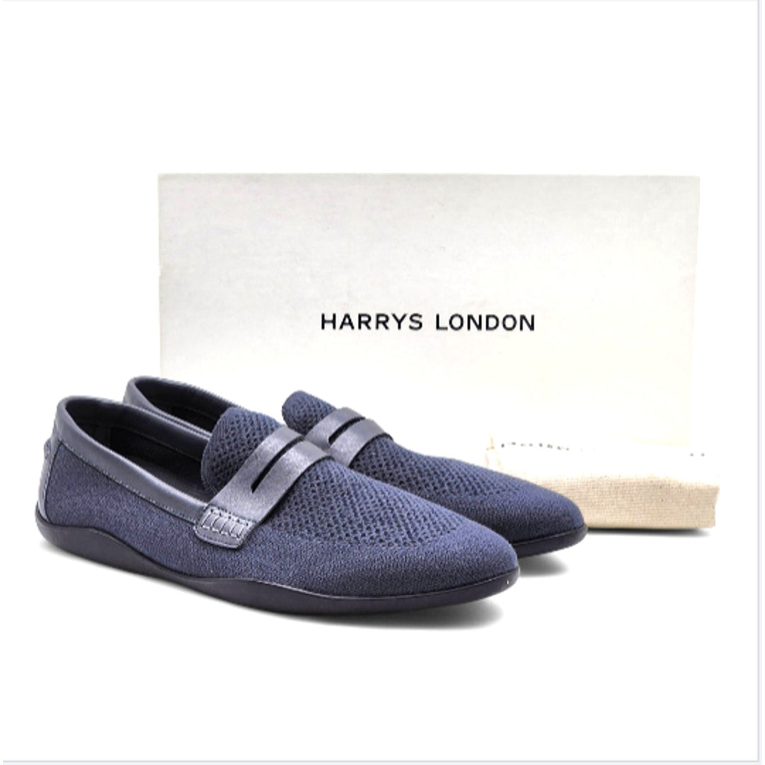 Harrys London Basel Knit Cotton Men's Loafers Charcoal US 11 EU 44